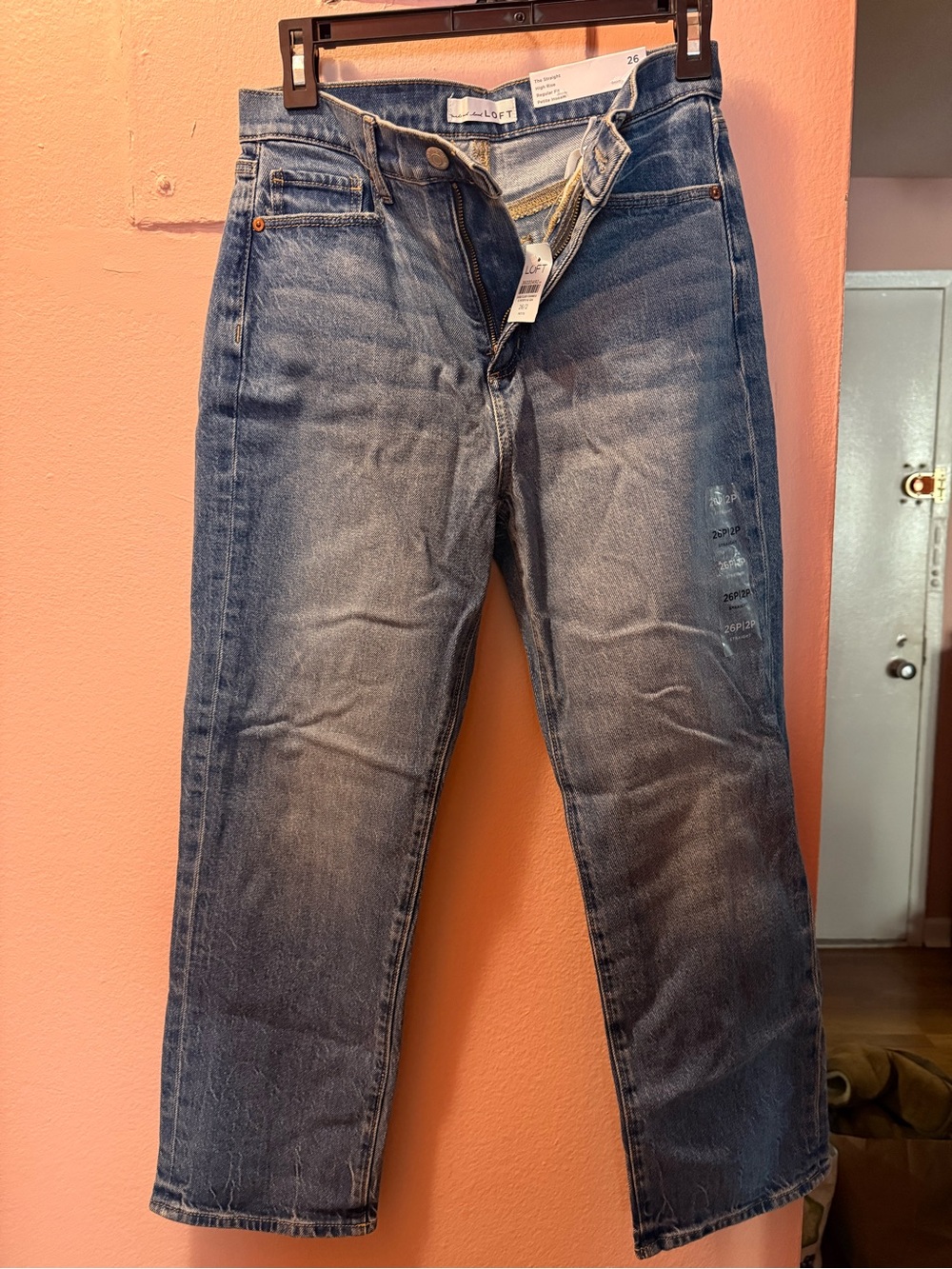NWT Loft  Straight High Waisted Petite Jeans